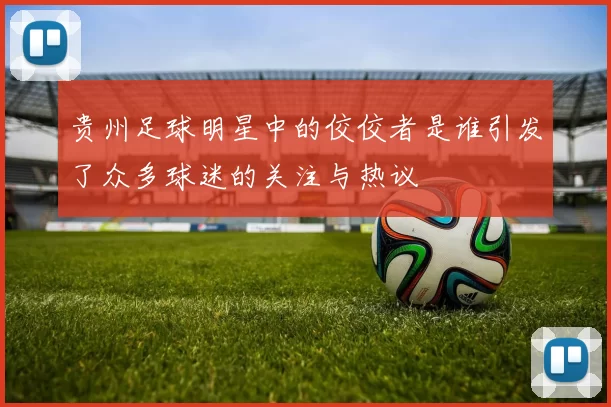 贵州足球明星中的佼佼者是谁引发了众多球迷的关注与热议